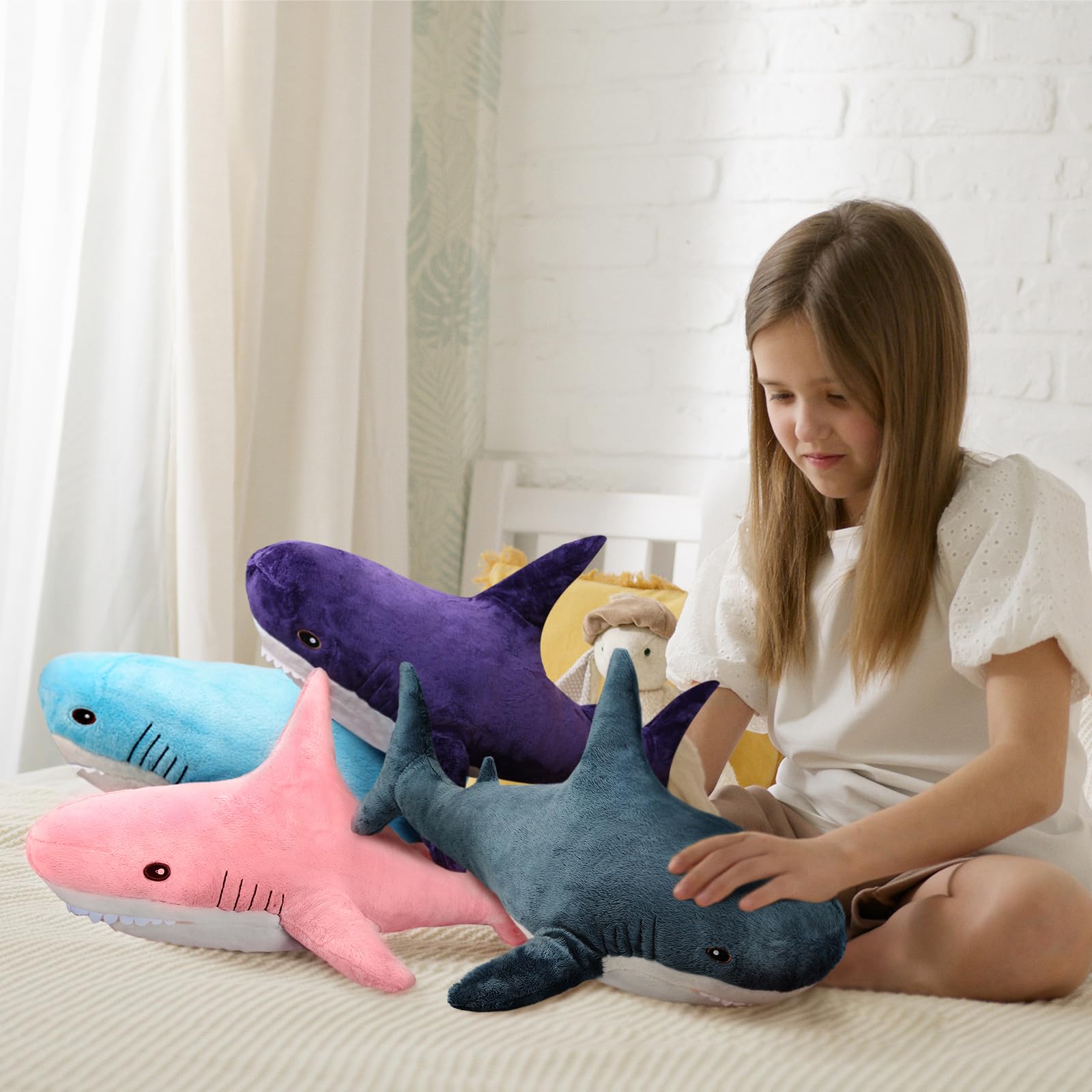 MUPI Shark Stuffed Animal Plush 23