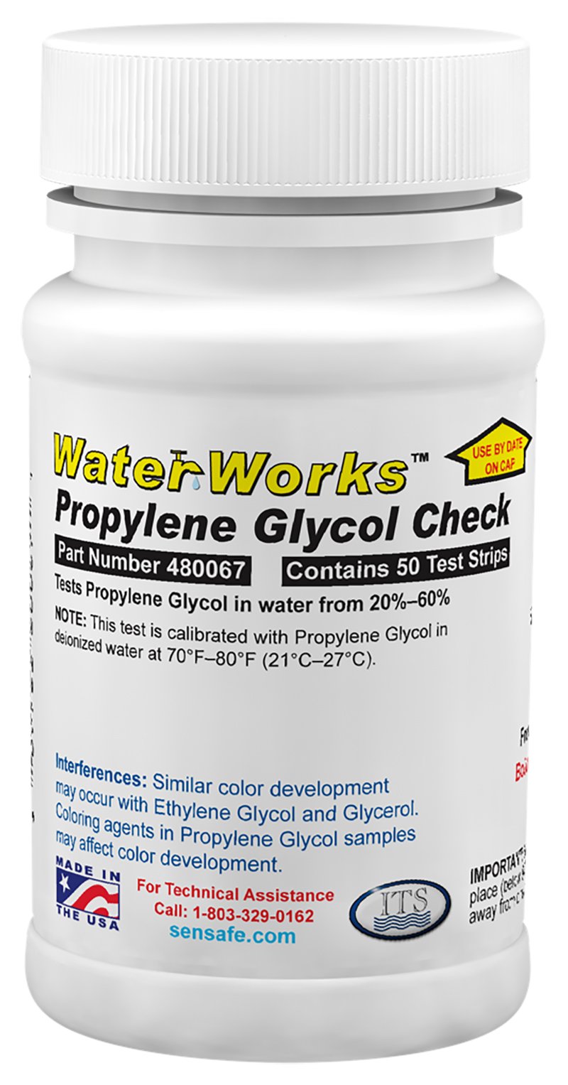 ITS Europe 480067 WaterWorks Propylene Glycol Check Test Strips
