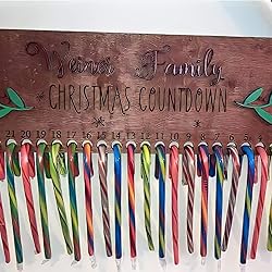 Christmas Advent Calendar - Personalised Candy Cane