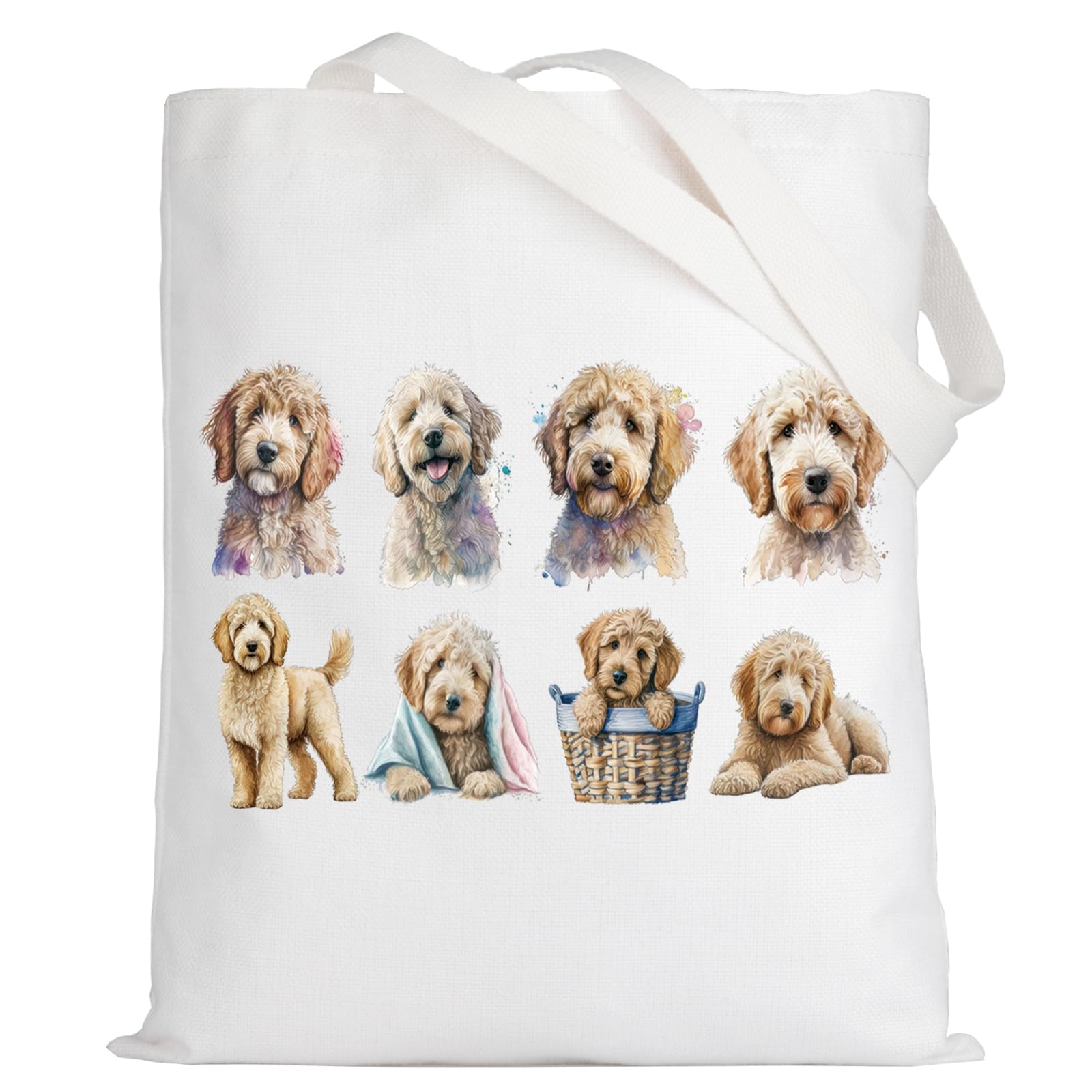 LEVLO Cosmetic Makeup Bag Gift - Cockapoo Dog Mom Travel Pouch, L