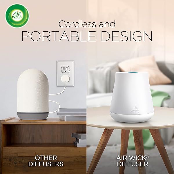 AIR WICK ESSENTIAL MIST STARTER KIT (DIFFUSER + REFILL), JOY, ESSENTIAL OILS DIFFUSER, AIR FRESHENER