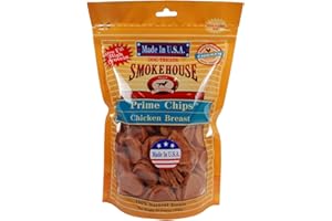 Smokehouse 100-Percent Natural Prime Chips Chicken Dog Treats, 16-Ounce