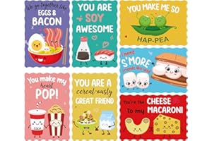 Joyseller Pack of 35 Valentines Day Cards for Kids School | 7 Assorted Designs of Valentines Cards with 35 Scented Stickers & 35 Envelops | Valentines Gifts for Boys Girls Classroom Exchange