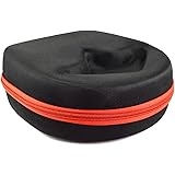 Headphones Case for Sennheiser HD598, HD558, AKG K550, K240, Sony XB700, XB500, ATH A900, M50, M50x and More / Headphone Full Size Hard Shell Large Carrying Case / Headset Travel Bag (Red)