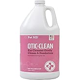 Pet MD Otic-Clean Ear Solution for Dogs &amp; Cats - Pet Ear Cleaner - 1gal | Cleans and Reduces Wax Buildup to Help with Itch and Odor - Deodorizing Dog &amp; Cat Ear Cleaner Solution