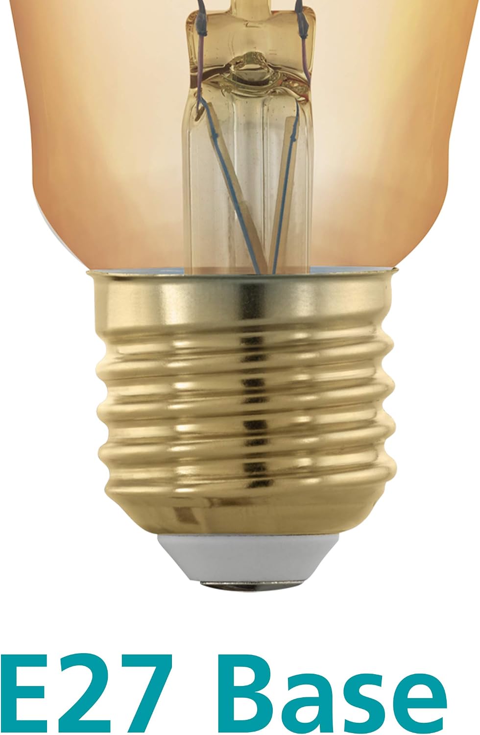 EGLO LED E27 Dimmable, Golden Vintage Bulb, LED Globe for Retro Lighting 4 Watt (equivalent to 30 Watt), 320 Lumen - Image 3