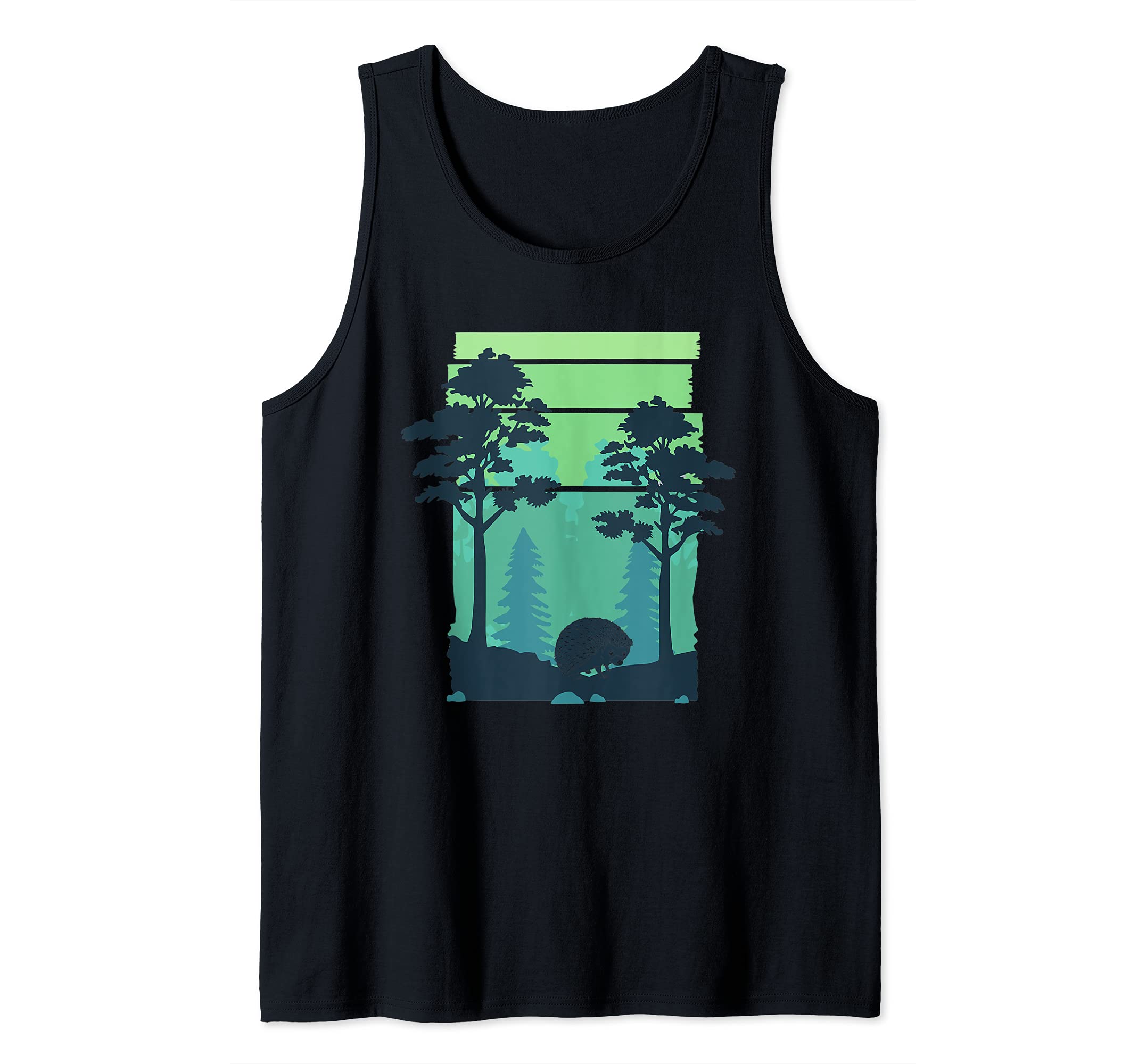 Nature Forest Hedgehog Lover Wildlife Animal Hedgehog Tank Top