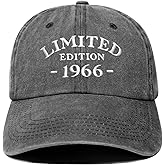 60th Birthday Gifts for Men Women, 60 Year Old Gifts Ideas, Adjustable Washed Cotton Embroidered Baseball Cap