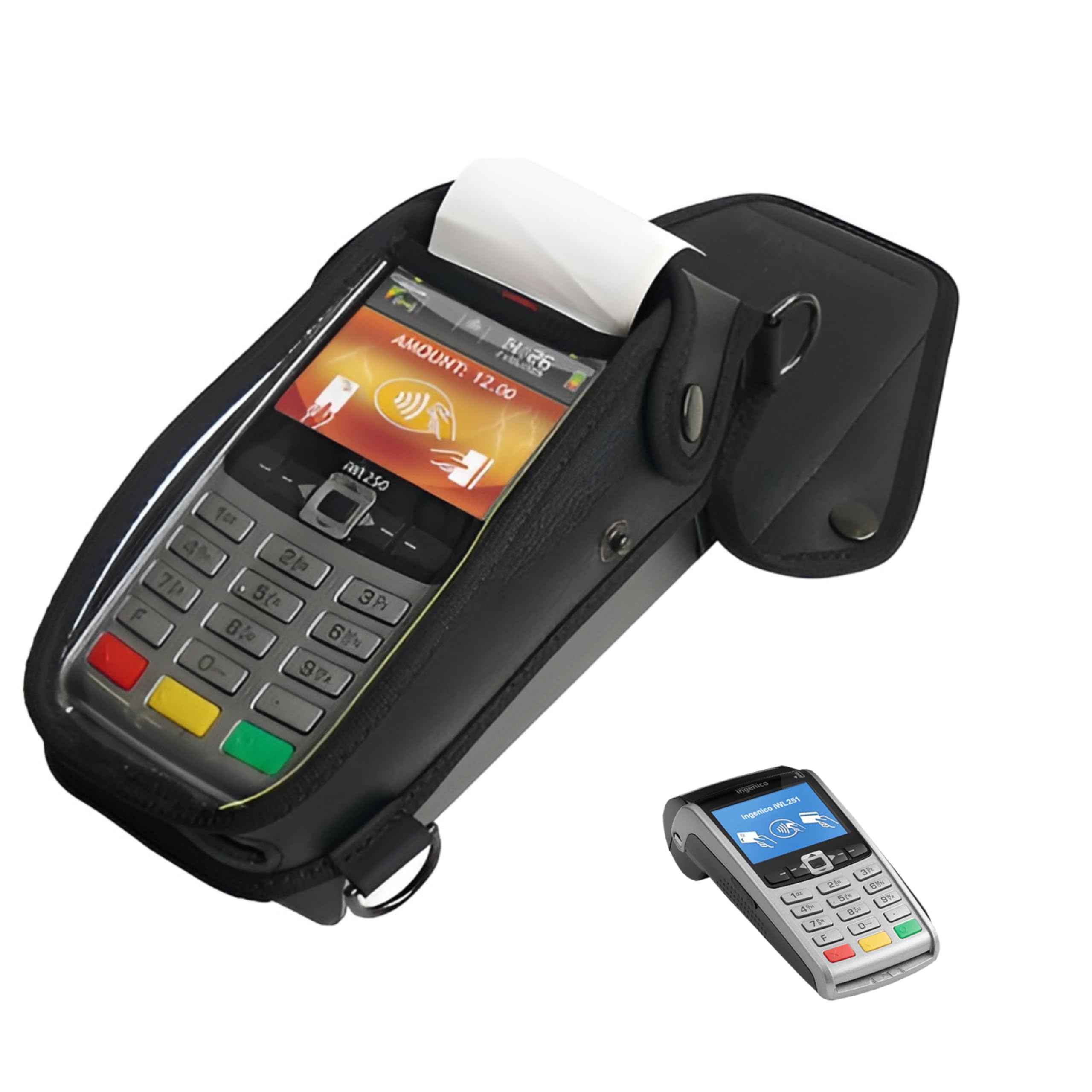 Plastic Protective Case with Carry Strap for Ingenico IWL 250, IWL220, IWL221, IWL222, IWL250, IWL251, IWL252