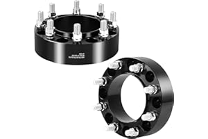 YIZBAP 2PCS 8x170 Hubcentric Wheel Spacers, 2 inch 8x170mm Wheel Spacers 124.9mm Hub Bore with 14x1.5 Thread Pitch for 2003-2023 F250, F350, 2003-2023 F250 Super Duty, F350 Super Duty, Excursion