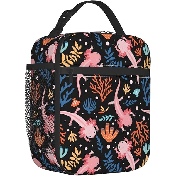 Cute Axolotl & Seaweed Print Backpack – Lightweight School Book Bag For Travel, Hiking & Day Trips - View #10