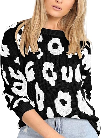 leopard print jumper womens