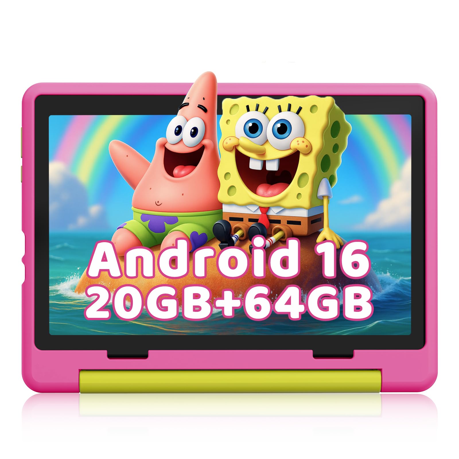 Photo 1 of ***LOCKED** 
Gleeso Kids Tablet,Android 16 Tablet with HD Display,10.1 inch,Parental Control & Kids Mode, GMS Certified,20GB RAM 64GB ROM,1TB Expandable, 5000mAh Battery, Dual Camera, Protective Case, Pink