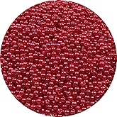 2000pcs Pearl Beads 4mm Red Pearl Craft Beads Round Loose Pearls with Holes for Sewing Crafts Decoration Bracelet Necklace Jewelry Making
