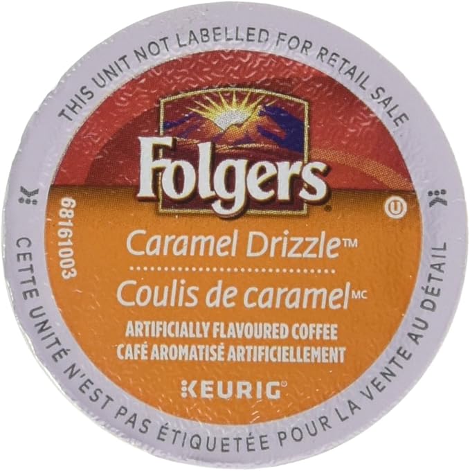 Folgers Caramel Drizzle KCup Coffee Pods 30 Count Amazon.ca Grocery