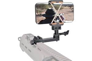 fantaseal High Precision Aluminum Alloy Cell Phone Smartphone Gun Clamp Mount Picatinny Rail Holder Airsoft Hunting FPV Video Recording Kit for iPhone YouTube Tiktok Vlogging