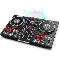 Controlador Numark Party Mix II, preto | 2 deck, DJ Mixer, rodas