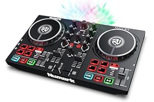 Numark Party Mix II DJ Controller with Lights, 2 Decks, Mixer, Audio Interface and Serato Lite