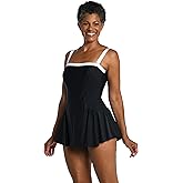 Maxine of Hollywood Women's Bandeau Swim Dress One Piece Swimsuit