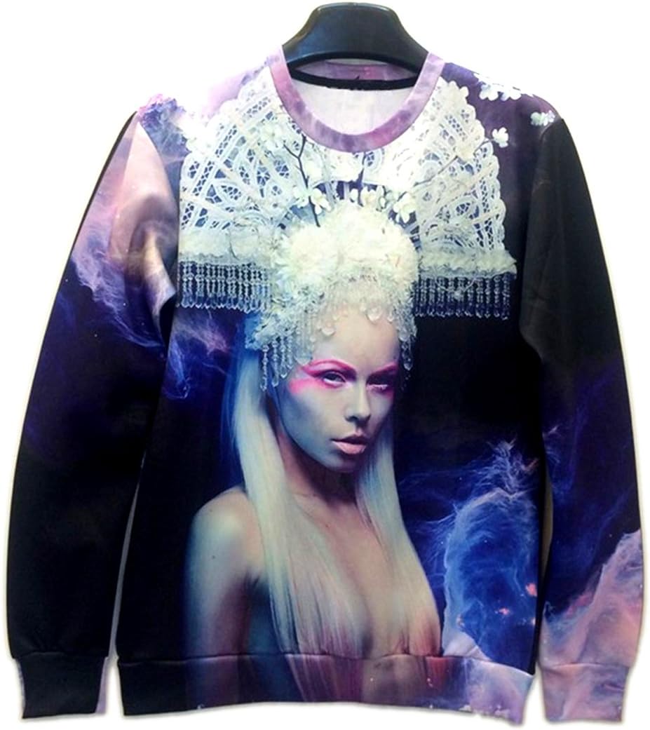 Unisex Sneak 3D Sweater Floral Box Kerli Utopia Sweatshirt T Shirts (L)