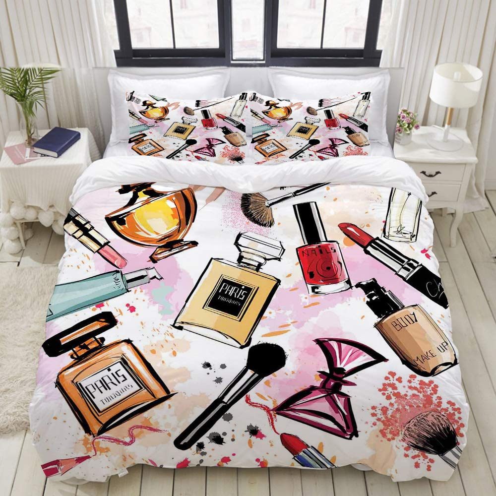 Amazon Com Covasa Duvet Cover Set Cosmetic And Makeup
