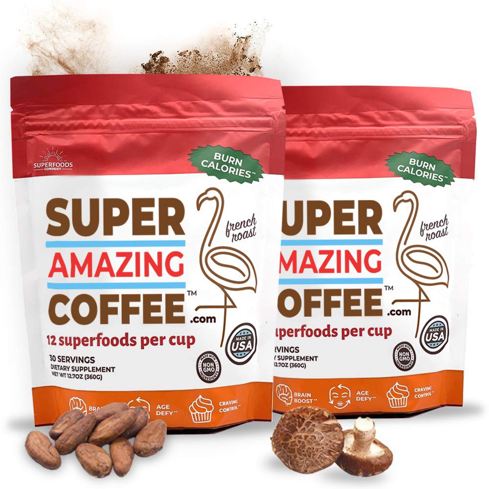 Superfoods Company Super Amazing Coffee, Instant Coffee, 60 Servings