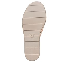 BZees Womens Breezy Slide Sandal Coral/Tan Raffia 9 M