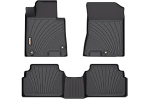 Binmotor-All Weather Car Floor Mats for Kia K5 2021-2025(Only FWD) 丨EX丨LX丨LXS丨GT丨GT-Line, 1st & 2nd Row, Thick Car Floor Liners Custom Fit for 2020-2025 Sonata