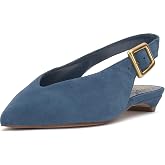 Vince Camuto Women's Valther Kitten Heel Slingback Flat Mule
