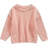 Autumn Winter Warm Outfits Baby Girl Cute Long Sleeve Knitted Sweater Pullover Top