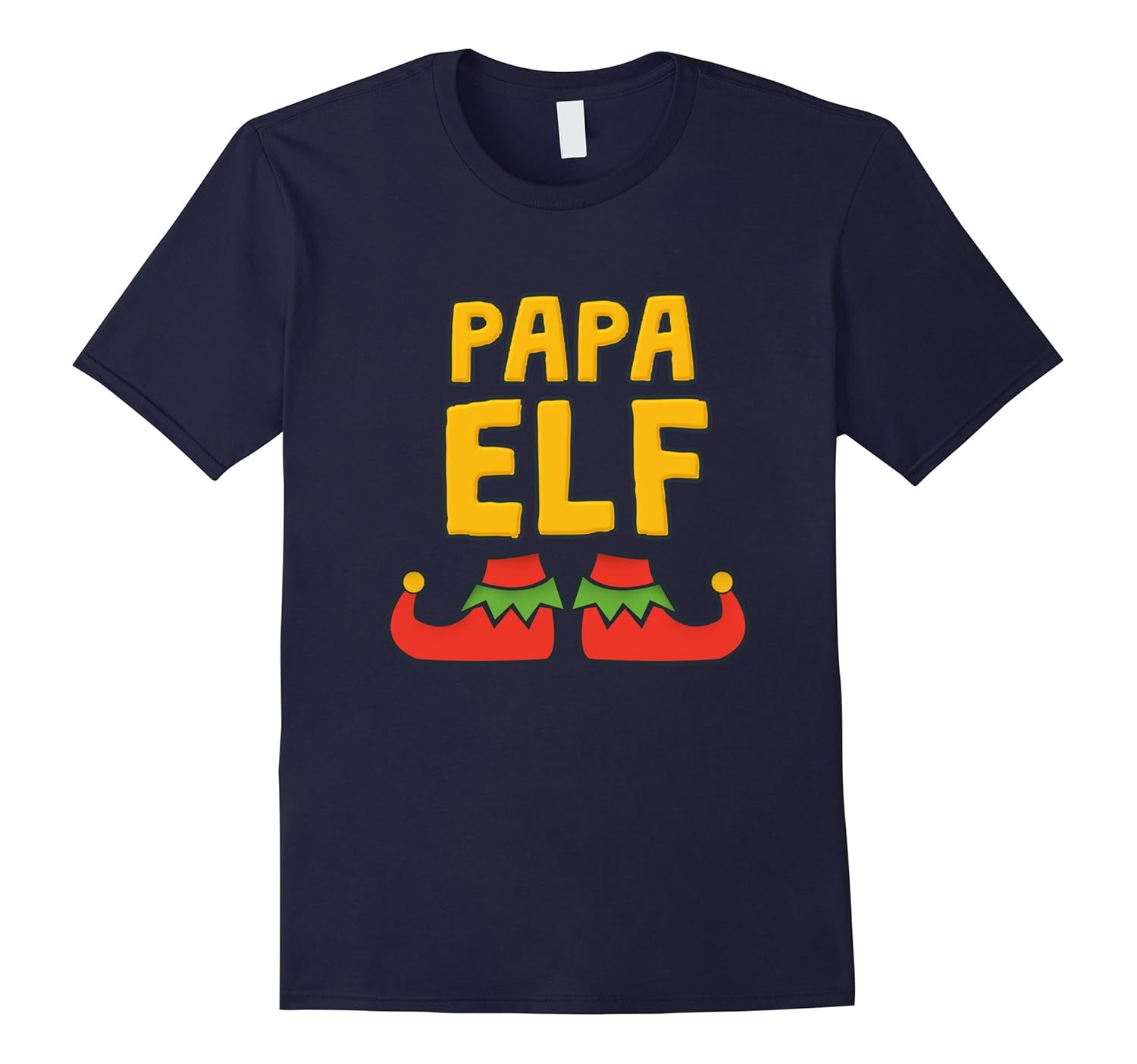 Papa Elf with Elf Shoes T-Shirt Christmas Tee-ANZ