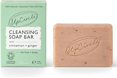 UpCircle Cinnamon Ginger Chai Soap Bar 100g Organic Vegan Cleanser