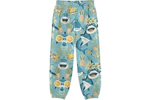 Pineapple and Shark Boys Pant Sweatpants Workout Joggers Pants Size 3-10