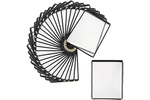 LuckyHigh Menu Covers 8.5 x 11 Single Page 2 View Transparent Restaurant Menu Covers Menu Holder for Bar Cafe Restaurant Book