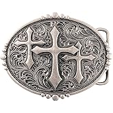 TOPACC Western Belt Buckle Cowboy Vintage Cowgirl Belt Buckle 1.5 in Novelty for Men Women