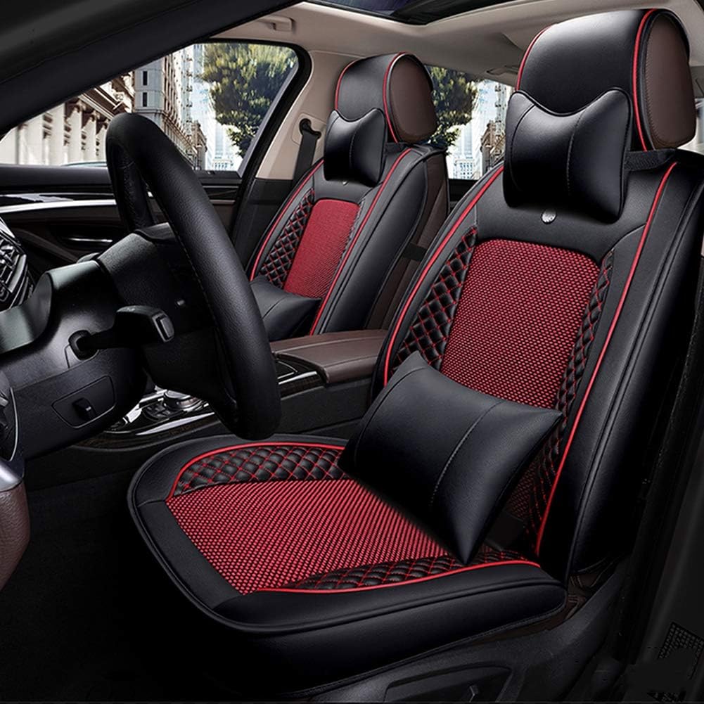 Xljh Leather car seat cover Universal auto seat cushion for toyota hilux mark 2 premio tundra venza verso land 80 100 200 fj cruiser