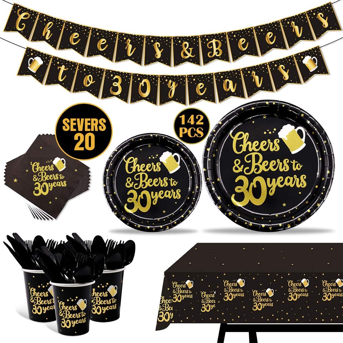 Best Gold Birthday Table Set