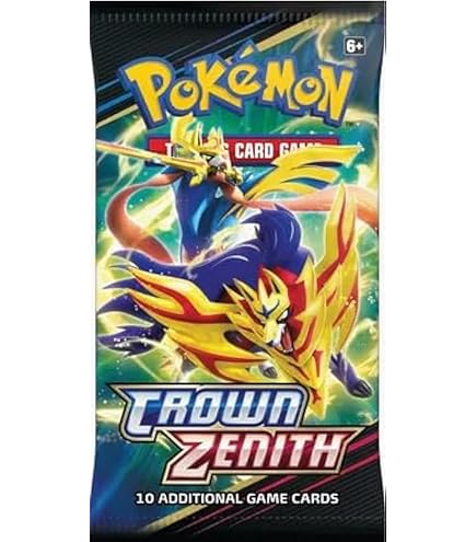 Amazon.com: Pokemon Sword & Shield Crown Zenith Booster Pack