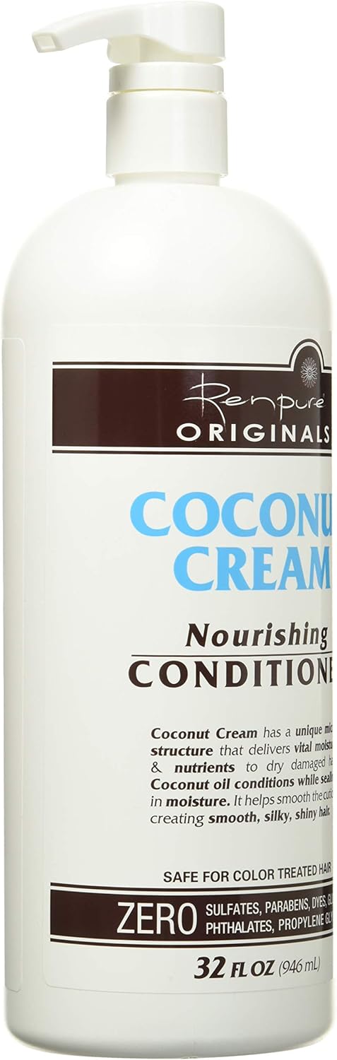 Renpure Coconut Cream Nourishing Conditioner, 32 Ounce by Renpure, 946.35 ml (1er Pack) - Image 4