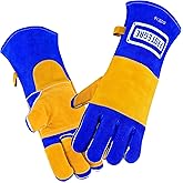 Welding Gloves 16” – 932°F Heat Resistant Leather Gloves with Kevlar – Heavy Duty BBQ & Cooking Gloves for Grill, Oven, Stove, Fireplace, Welding, Forge, MIG, TIG & High Heat Protection