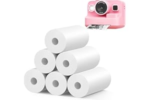 MIARALA 6 Rolls Instant Camera Refill Print Paper, HD Kidizoom Print Camera Paper Refill for Most Kids Instant Camera(57X25mm)