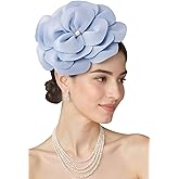 BABEYOND Fascinators Hats for Women - Tea Party Kentucky Fascinator Elegant Derby Hat Flower Church Headpiece with Pearl