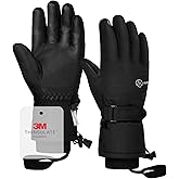 INPAKO Winter Ski Gloves Men Women, 3M Thinsulate Snow Gloves, Waterproof Windproof Touchscreen Snowboarding Gloves, 5-Layer Thermal Warm Cold Weather Gloves for Skiing, Snowboard, Snowmobile
