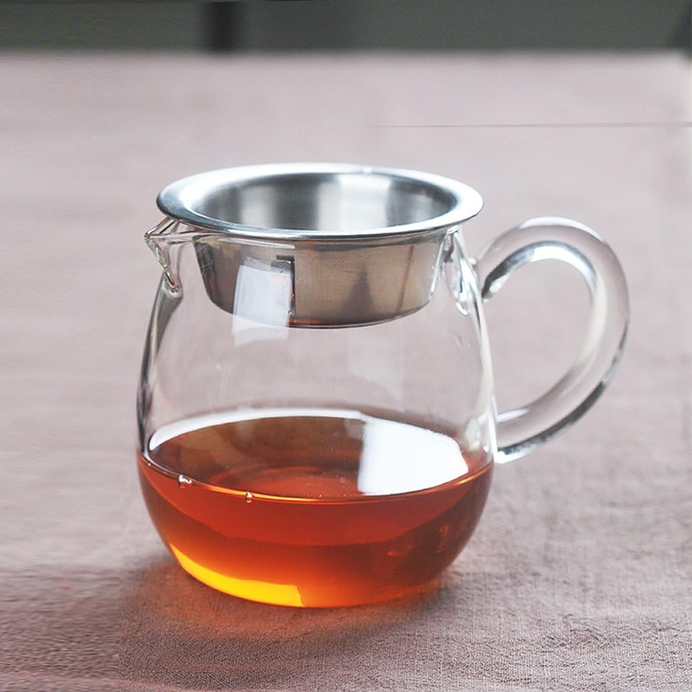 Ceramic Story Borosilicate Glass Coffee Pot, Coffee Server, Glass Server (350ml)