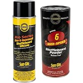 Sun-Glo Shuffleboard Maintenance Bundle: Speed 6 Medium Speed Powder Wax (16 oz) &amp; Pro Series Silicone Spray (12 oz) &ndash; Complete Care Kit for Small Tables (9-12 Ft) &amp; Beginners