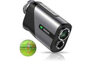 EENOUR Golf Rangefinder Mini with Slope and Red/Green Display, 1093Y Pin Lock Vibration Laser Range Finder, 6X Magnification, Rechargeable Continuous Scan for Golf & Hunting