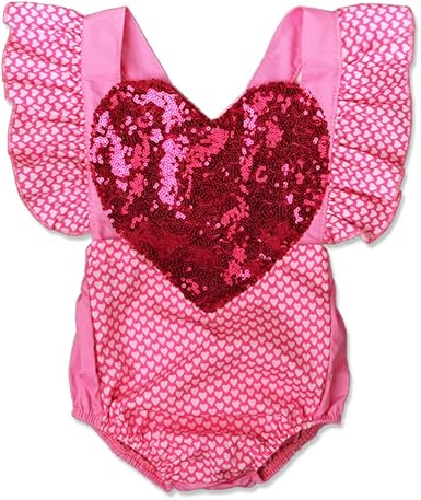 heart romper baby