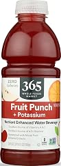 365 by Whole Foods Market, Nutrient Enhanced Water, Fruit Punch with Potassium, 20 Fl Oz