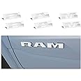Reflective Concepts 2019-2025 RAM Door Emblem Overlay Decal Stickers - (Color: Silver Metallic)