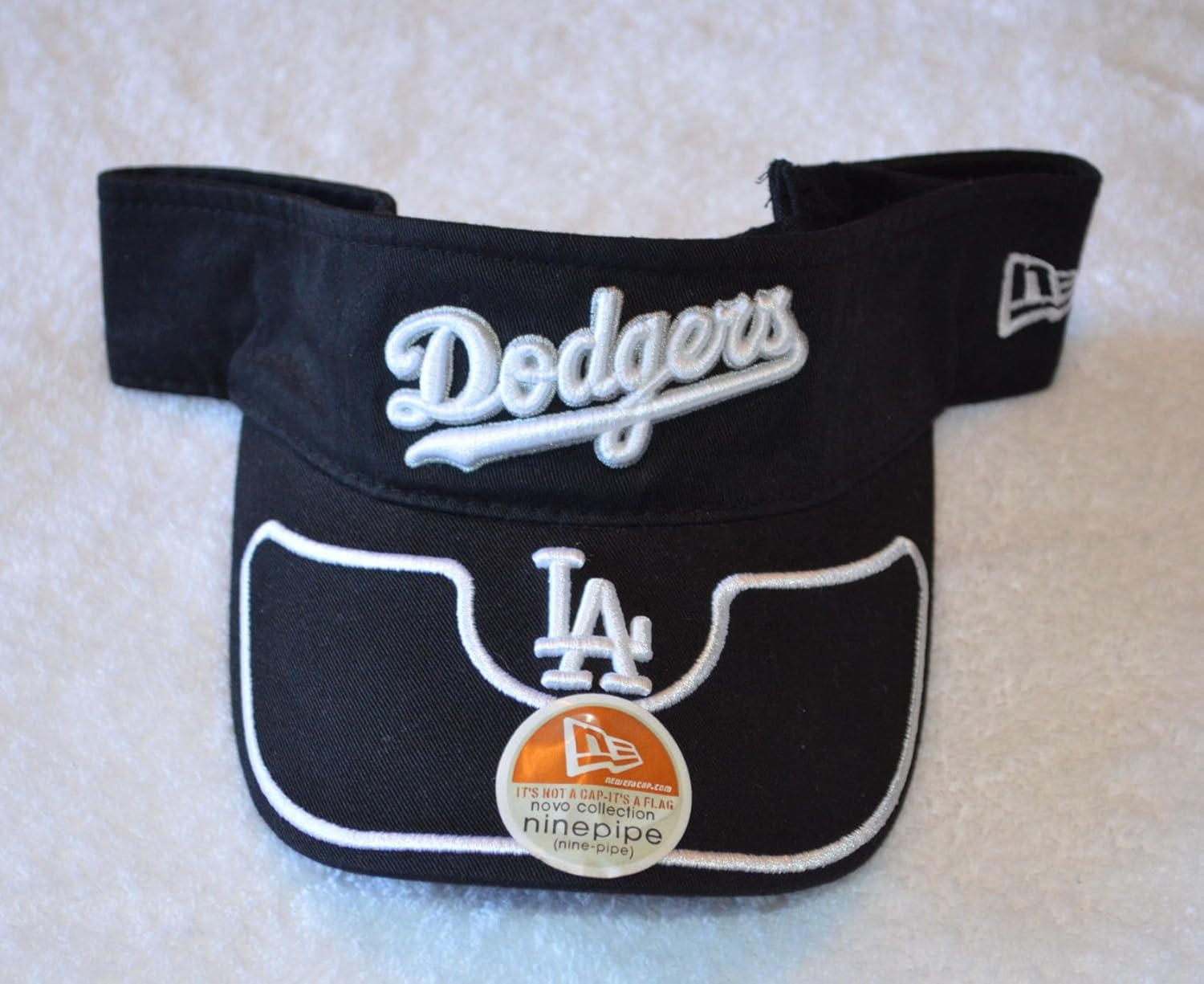 Los Angeles Dodgers New Era Adult Black Visor Hat LA MLB